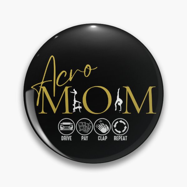 Item preview, Acro mom (white designs) designed and sold by FRAMEOUT.