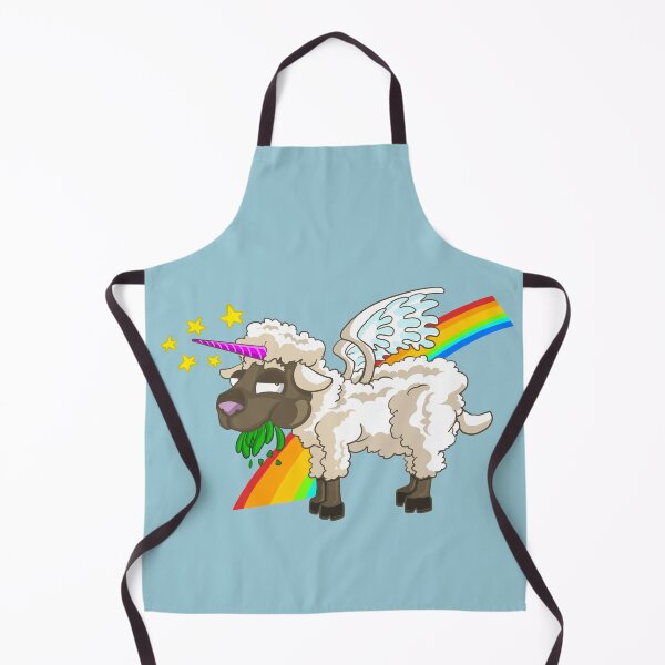 Item preview, A legendary creature the winged unicorn sheep in front of a beautiful rainbow designed and sold by fifou96.