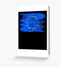 European Community Gift Country Flag Patriotic Travel Shirt Europe Light Greeting Card