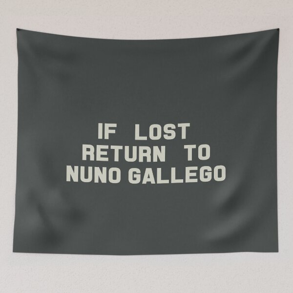 Item preview, If Lost Return to Nuno Gallego Tee designed and sold by deluluhaze.