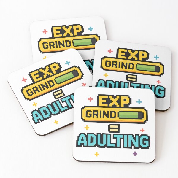 Item preview, Levelling Up Is Just Adulting Pixel Gamer Design designed and sold by The-T-In-Retro.