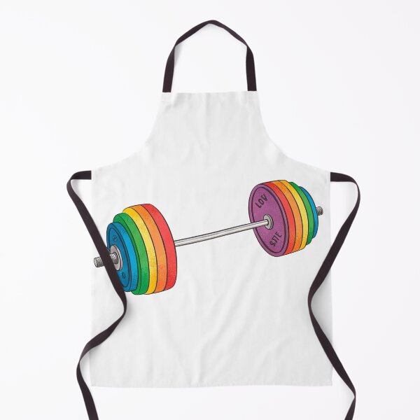 Item preview, Rainbow colored weights barbell  designed and sold by elkuni.