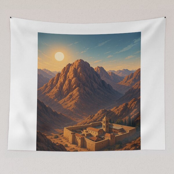 Item preview, Mount Sinai Sunrise and Saint Catherine’s Monastery, Egypt designed and sold by Aryabek.