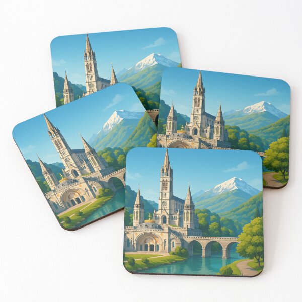 Item preview, Sanctuary of Our Lady of Lourdes by River Gave, France designed and sold by Aryabek.