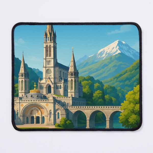 Item preview, Sanctuary of Our Lady of Lourdes by River Gave, France designed and sold by Aryabek.