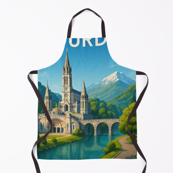 Item preview, Sanctuary of Our Lady of Lourdes by River Gave, France designed and sold by Aryabek.