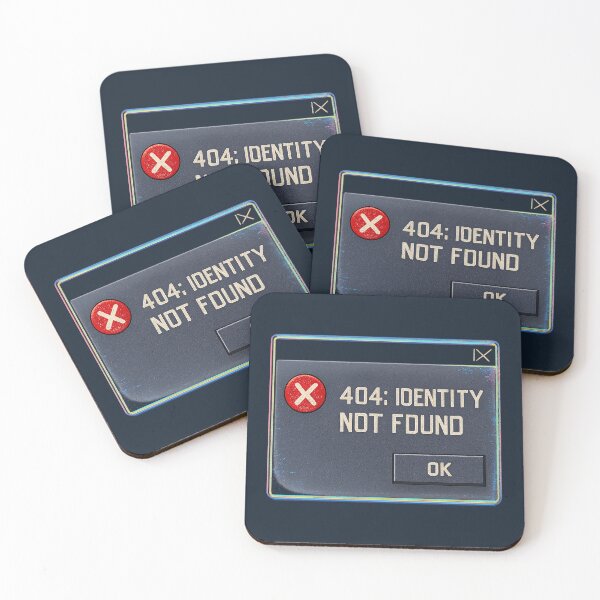 Item preview, 404 Identity Not Found – Glitchcore Cyberpunk Techwear Graphic Design designed and sold by CreativeVisionsHub.