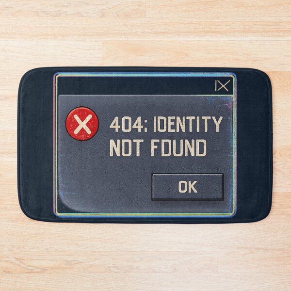Item preview, 404 Identity Not Found – Glitchcore Cyberpunk Techwear Graphic Design designed and sold by CreativeVisionsHub.