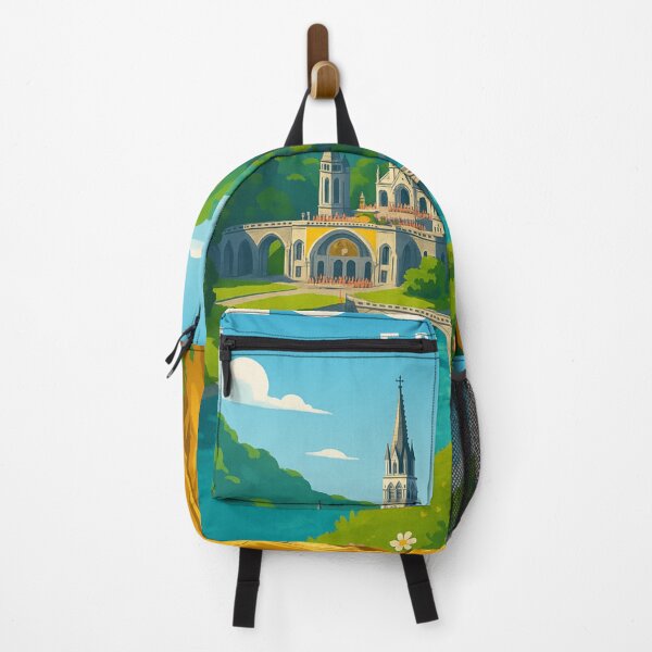 Item preview, Lourdes Sanctuary with Statue of Virgin Mary, France designed and sold by Aryabek.