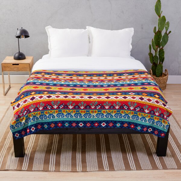 Item preview, Swedish Norwegian Folk Art – Colorful Nordic Tribal Pattern designed and sold by Prints and Lifestyle.
