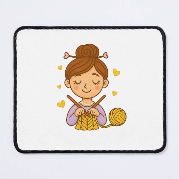 Item preview, Cute Girl knitting designed and sold by Stitch & Thread Studio.