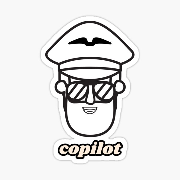 Aperçu de l'œuvre Autocollant « Jésus est mon copilote » – Design inspiré de GitHub Copilot, IA, Microsoft, OpenAI, ChatGPT créée et vendue par PopGlue.