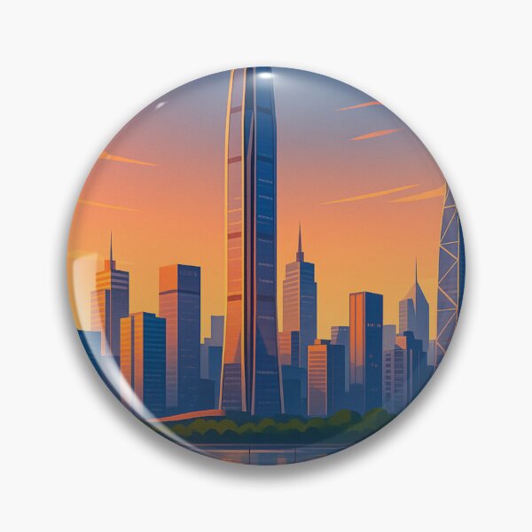 Item preview, Shenzhen Skyline with Ping An Tower at Sunset, China designed and sold by Aryabek.