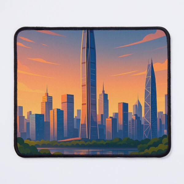 Item preview, Shenzhen Skyline with Ping An Tower at Sunset, China designed and sold by Aryabek.