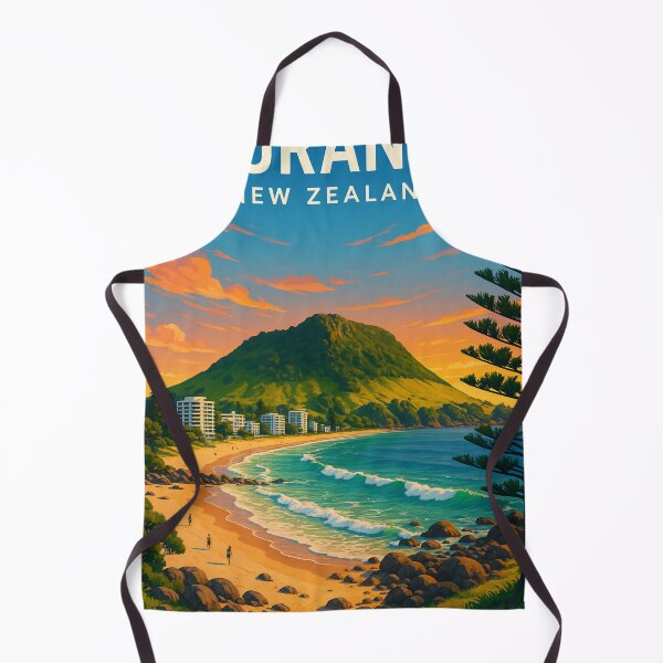 Item preview, Tauranga Beachfront and Mount Maunganui at Sunset designed and sold by Aryabek.