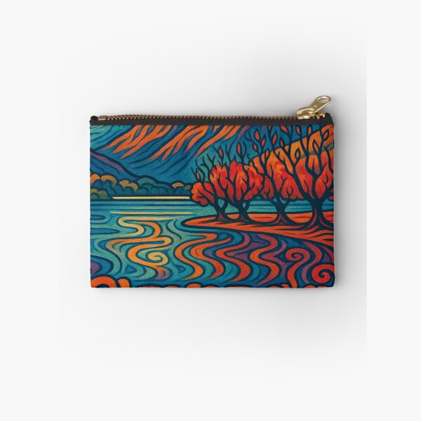 Item preview, Glenorchy Mountains and Lake Wakatipu in Psychedelic Colors designed and sold by Aryabek.