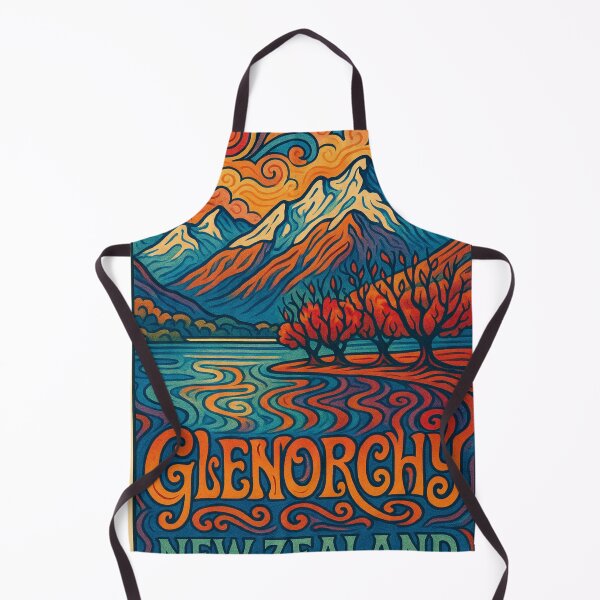 Item preview, Glenorchy Mountains and Lake Wakatipu in Psychedelic Colors designed and sold by Aryabek.