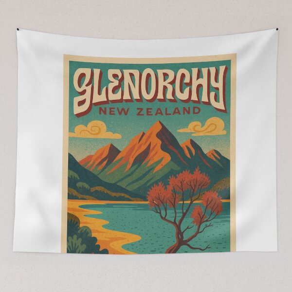 Item preview, Glenorchy Lake Shore and Southern Alps, New Zealand designed and sold by Aryabek.