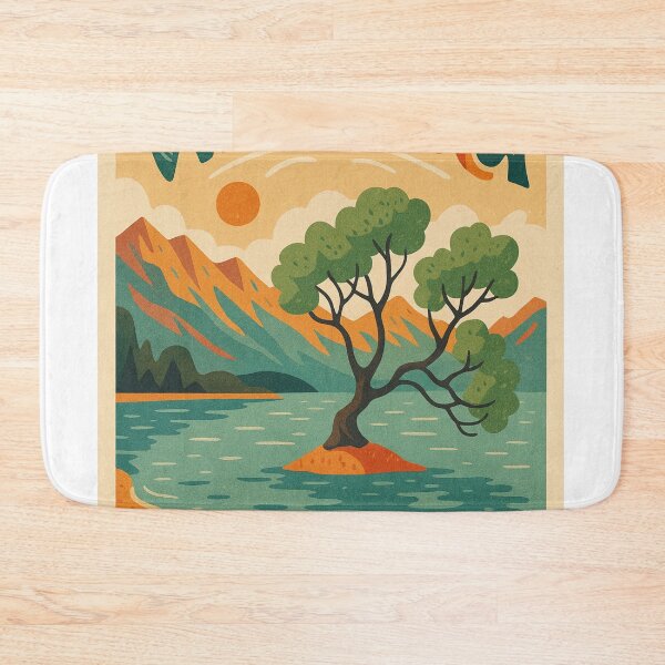 Item preview, Wanaka Tree and Southern Alps in New Zealand designed and sold by Aryabek.