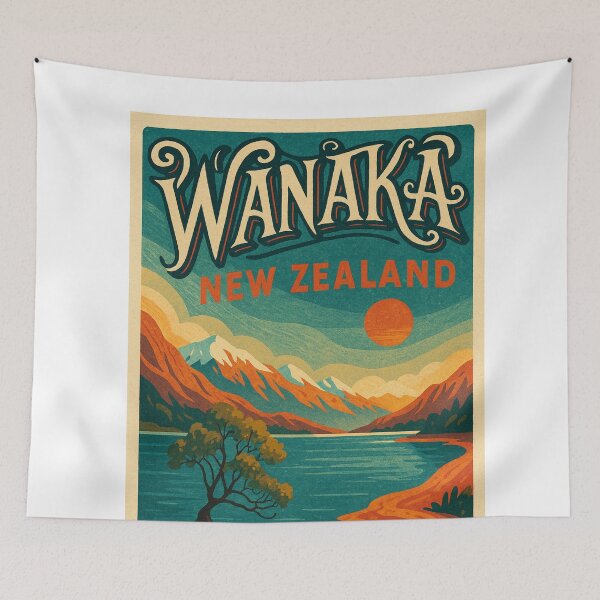 Item preview, Wanaka Lakeshore and Sunset Over Southern Alps, New Zealand designed and sold by Aryabek.