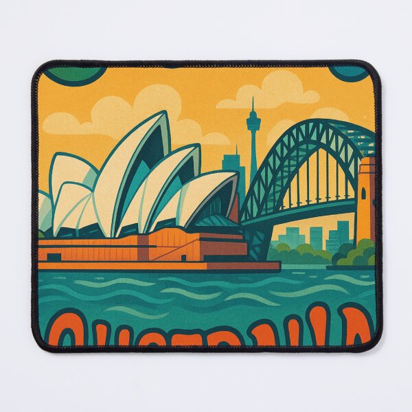 Item preview, Sydney Harbour View with Opera House and Bridge, Australia designed and sold by Aryabek.