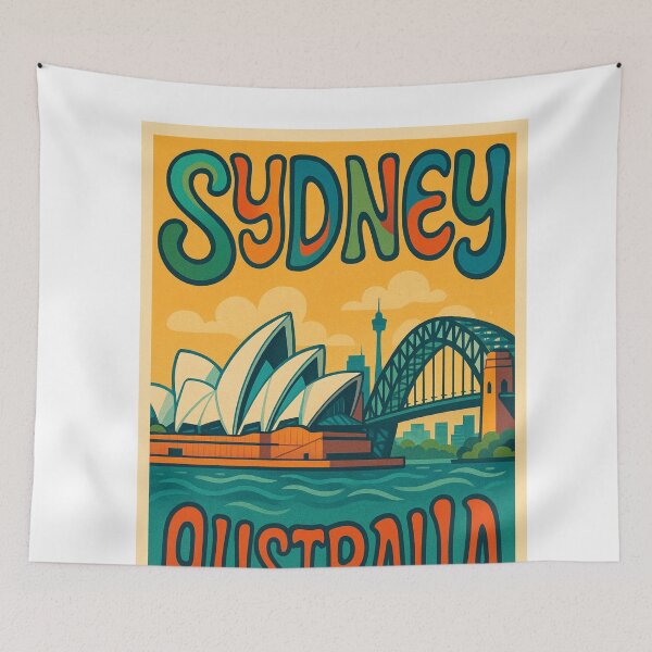 Item preview, Sydney Harbour View with Opera House and Bridge, Australia designed and sold by Aryabek.