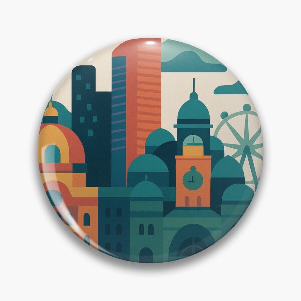 Item preview, Melbourne Cityscape with Flinders Street Station and Yarra River designed and sold by Aryabek.