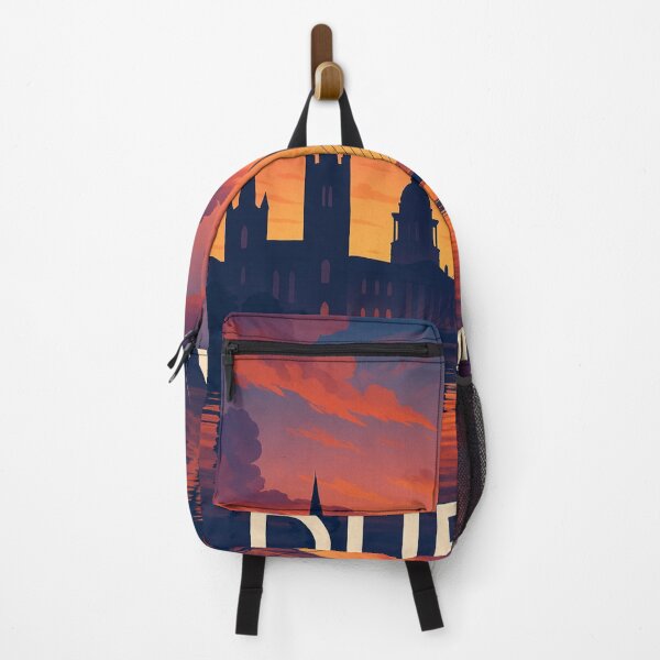 Item preview, Dublin City Skyline Sunset with Samuel Beckett Bridge and Spire designed and sold by Aryabek.