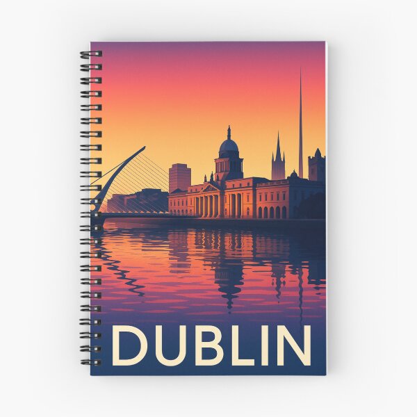 Item preview, Dublin Skyline Waterfront with Custom House and River Liffey at Dusk designed and sold by Aryabek.