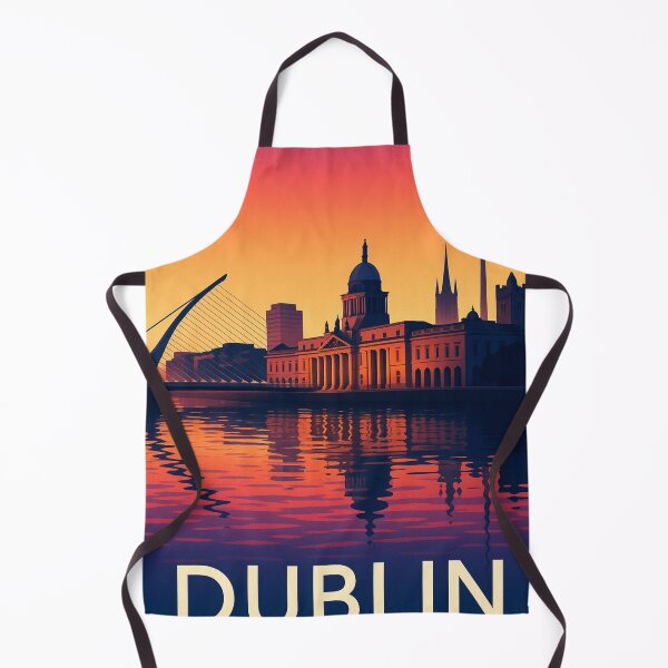 Item preview, Dublin Skyline Waterfront with Custom House and River Liffey at Dusk designed and sold by Aryabek.