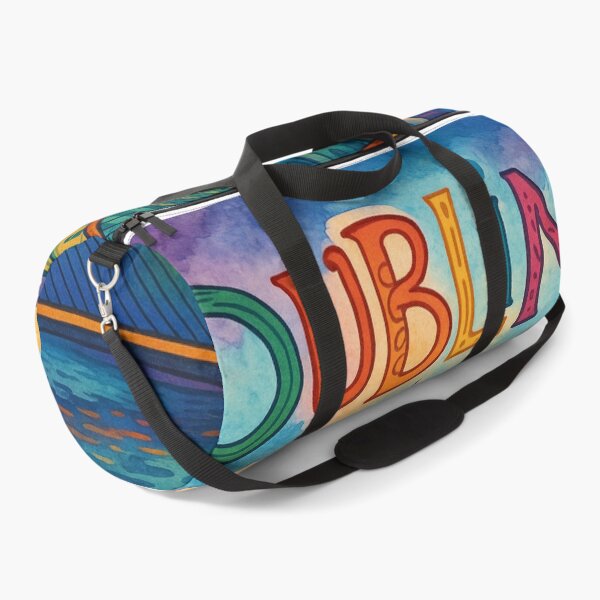 Item preview, Colorful Dublin Skyline with River Liffey and Landmarks designed and sold by Aryabek.