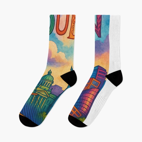 Item preview, Colorful Dublin Skyline with River Liffey and Landmarks designed and sold by Aryabek.