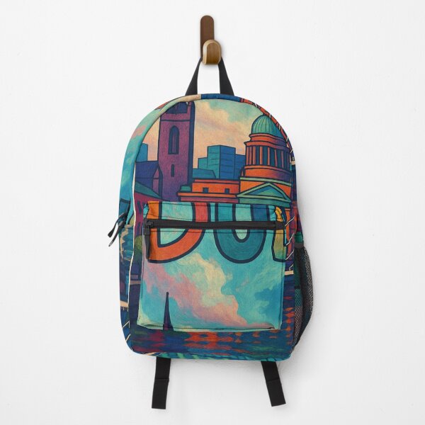 Item preview, Dublin Skyline Cityscape with Custom House and River Reflections designed and sold by Aryabek.