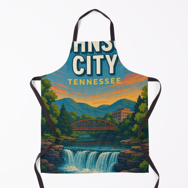 Item preview, Johnson City Waterfall and Mountain Sunset, Tennessee designed and sold by Aryabek.