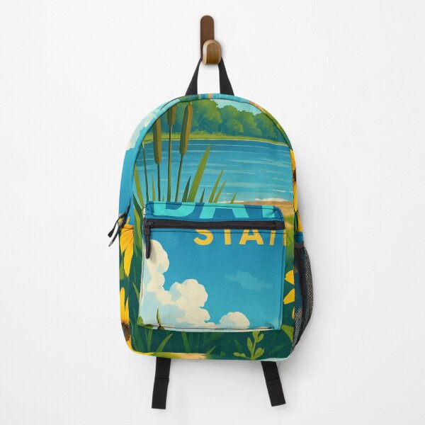Item preview, Bay City State Park with Yellow Wildflowers and Lake Shore, Michigan designed and sold by Aryabek.
