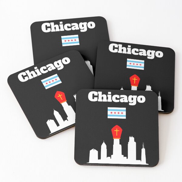 Item preview, Chicago Pope Leo XIV Chicago Skyline pope hat Chicago flag  designed and sold by Artstastic.