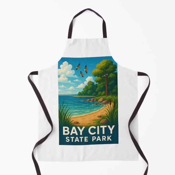 Item preview, Sandy Shoreline and Birds at Bay City State Park, Michigan designed and sold by Places On Earth.
