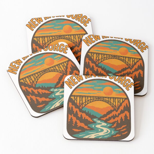 Item preview, New River Gorge Bridge at Sunset in Appalachian Mountains, West Virginia designed and sold by Places On Earth.