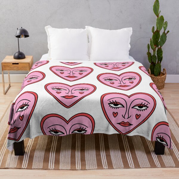 Item preview, heart abstract face art designed and sold by pnkrose.