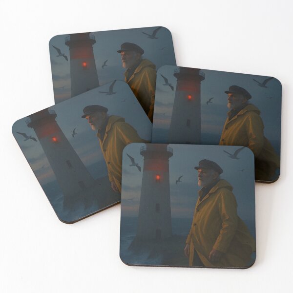Item preview, Solitary Lighthouse Keeper at Dusk designed and sold by Uglyandcute.