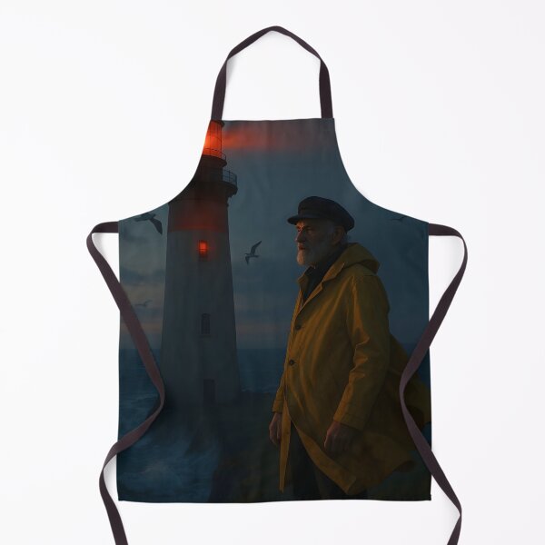 Item preview, Solitary Lighthouse Keeper at Dusk designed and sold by Uglyandcute.