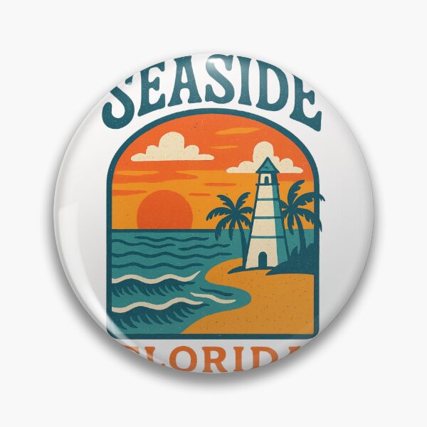 Item preview, Seaside Florida Lighthouse and Sunset Beach Scene designed and sold by Places On Earth.