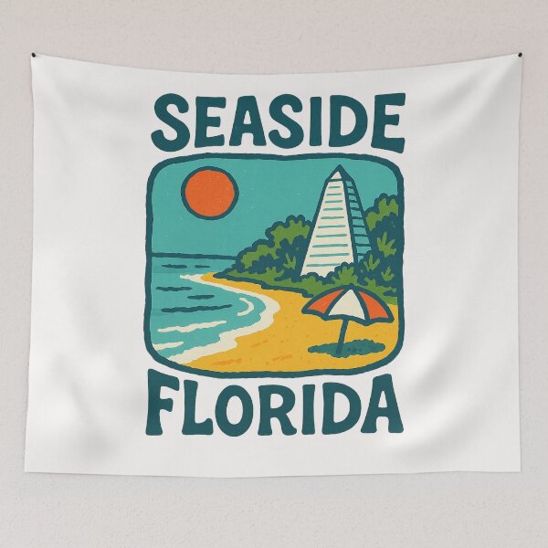 Item preview, Seaside Florida Pavilion and Beach Umbrellas on the Gulf Coast designed and sold by Places On Earth.