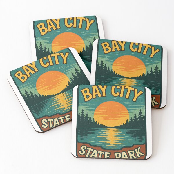Item preview, Sunset Over Lake at Bay City State Park, Michigan designed and sold by Places On Earth.