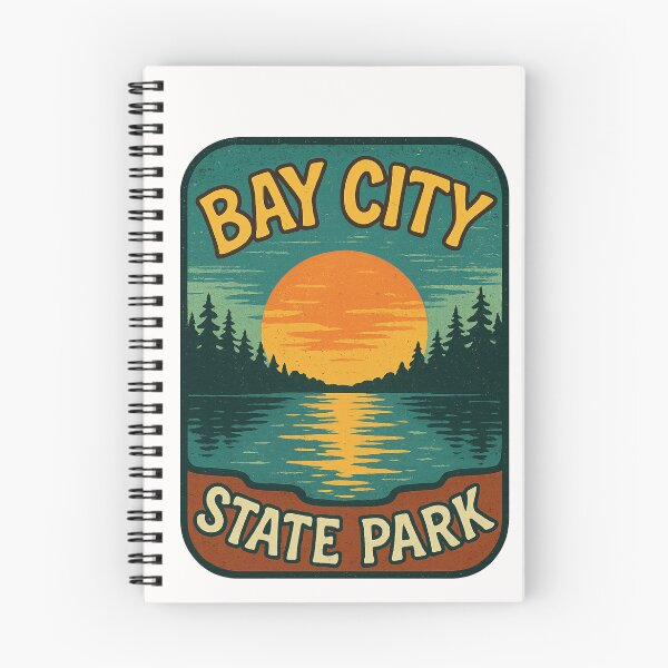 Item preview, Sunset Over Lake at Bay City State Park, Michigan designed and sold by Places On Earth.
