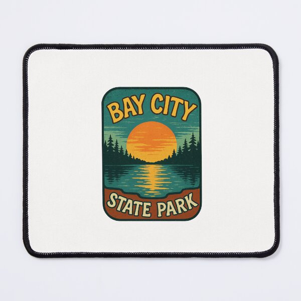 Item preview, Sunset Over Lake at Bay City State Park, Michigan designed and sold by Places On Earth.