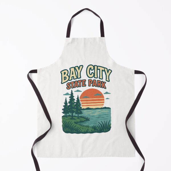 Item preview, Bay City State Park Sunset with Trees and Lake View, Michigan designed and sold by Places On Earth.