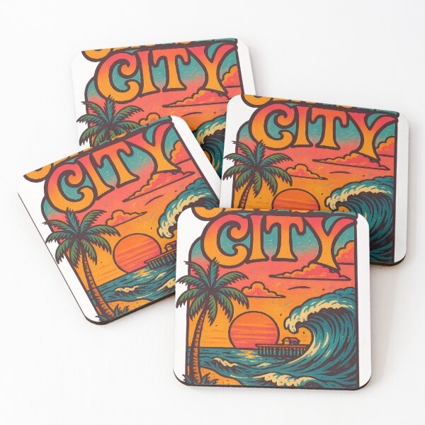 Item preview, Sea Isle City Pier Sunset and Ocean Wave designed and sold by Places On Earth.