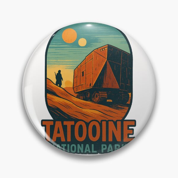 Item preview, Tatooine National Park with Sandcrawler and Twin Suns designed and sold by Places On Earth.