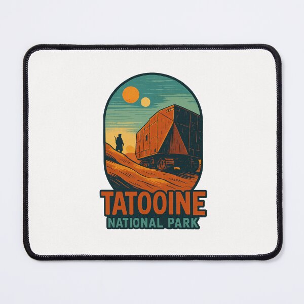 Item preview, Tatooine National Park with Sandcrawler and Twin Suns designed and sold by Places On Earth.